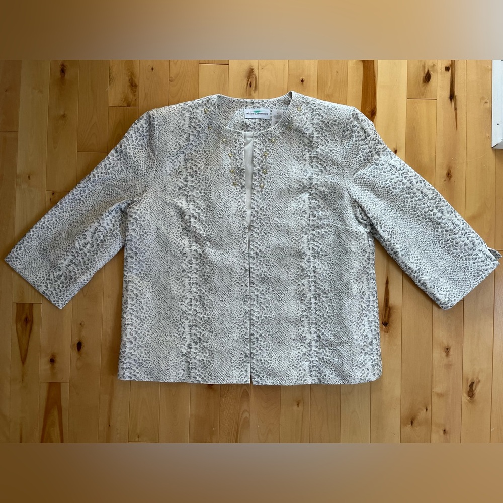 Alfred Dunner Open Front Jacket - Size 16